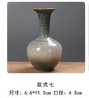 Axyaa Vintage Kiln Glaze Ceramic Small Vase Ornaments