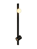 Axyaa Long Strip Wall Lamp Black/White Solid Wood Mount Living Room Bedroom Reading
