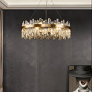 Axyaa Crystal LED Chandelier Lighting for Dining Room