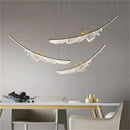 Axyaa Acrylic Feather Bird Pendant Chandelier - Modern Art Home Decoration Lighting