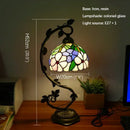 Axyaa Tiffany Table Lamp - Elegant Retro Stained Glass Desk Lamp for Home and Hotel