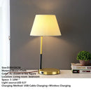 Axyaa Nordic Brass LED Table Lamp for Modern Living Spaces