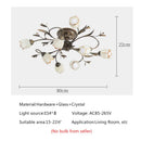 Axyaa Retro Flower Ceiling Light - Elegant European/French Style Lighting Fixtures