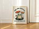 Frog Self Love Canvas Poster by Axyaa for Home Decor