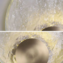 Axyaa Crystal Round Wall Lamp for Bedroom and Living Room Lighting