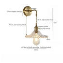 Axyaa Brass Glass Sconce Lamp for Nordic Minimalism LED Wall Lights