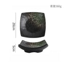 Axyaa Retro Ceramic Four Corner Bowl Set for Molecular Cuisine Tableware