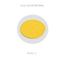 Axyaa Round Cotton Dining Mat Set: Thermal Insulation, Anti-Scalding, for Tableware
