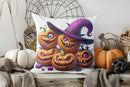 Axyaa Halloween Skeleton Pumpkin Moon Pillow Cover for Sofa Bedroom Car