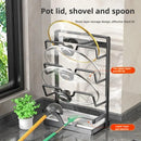 Axyaa Pot Lid Holder & Cutting Board Organizer Shelf