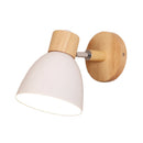 Axya Nordic Wood Bedroom Wall Light: Modern LED Sconce for Living Room Décor