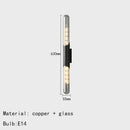Axyaa LED Wall Lamp Modern Clear Glass Gold Dining Room Sconce