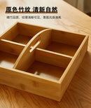 Axyaa Chinese Style Dried Fruit Box Snack Plate Melon Seed Solid Wood Gift Box