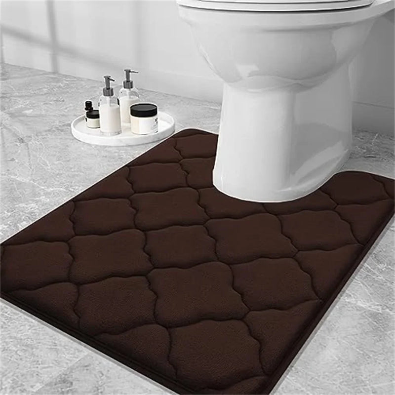 Axyaa Soft Memory Foam Bathroom Mat - Non-slip, Absorbent, Washable Rug