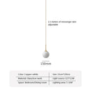 Axyaa Glass Ball Pendant Chandelier: Nordic Style Lighting for Home Decor