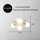 Axyaa Modern Chandelier: Macaron Warm Ceiling Light for Bedroom, Living Room, Dining Room
