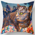 Axyaa Cartoon Cat Pillow Cover for Home Office Bedroom Sofa Car Decoration