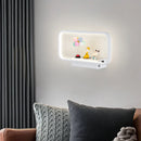 Axyaa 12W Touch Switch Wireless Wall Lamp 3-Color Dimming_USB Charge