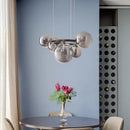 Axyaa Glass Chandelier: Postmodern Nordic Designer Pendant Lights for Home and Restaurant