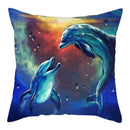 Axyaa Dolphin Pattern Cushion Cover 45x45cm
