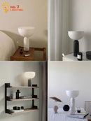 Axyaa Marble Mushroom Table Lamp LED Minimalist Modern Light for Home Decor