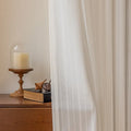 Axyaa White Vertical Louver Screen Curtain Blackout Phantom - Bay Window, Balcony Sunshade