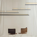 Axya Modern LED Iron Art Chandelier, Nordic Designer Minimalist Office Pendant Lamps