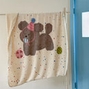 Axyaa Doudou Fleece Cartoon Girl Heart Blanket: Cute, Comfortable, Skin-Friendly & Casual.