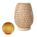 Axyaa Bamboo Study Table Lamp Bedside Japanese Style Warm Decoration
