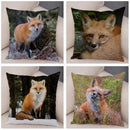Axyaa Fox Pillowcase for Home, Office, Car Decor