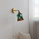 Axyaa Glass LED Wall Sconce Switch Living Room Kitchen Decor Light