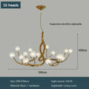 Axyaa Tree Branch LED Chandelier - Modern Minimalist Lighting for Various Spaces