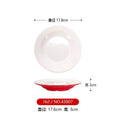 Axyaa Double Color Red White Round Banquet Tableware Hot Pot Dish