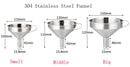 Axya Stainless Steel Funnel for Liquid Transfer in Kitchen and Canning