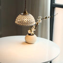Axyaa Bule Ceramic LED Pendant Lamp Modern Nordic Hanging Light for Bedroom & Restaurant