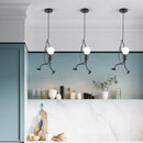 Axyaa Little Man Arts Chandelier LED Ceiling Lamp - Black E27 Pendant Light