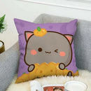 Axyaa Mochi Cat Luxury Cushion Cover Set for Sofa and Bed
