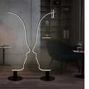 Axyaa Nordic Designer Human Face Art Floor Lamp for Modern Minimalist Living Room