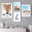 Islamic Moroccan Door Canvas Painting Wall Art Print by Axyaa for Home Decor