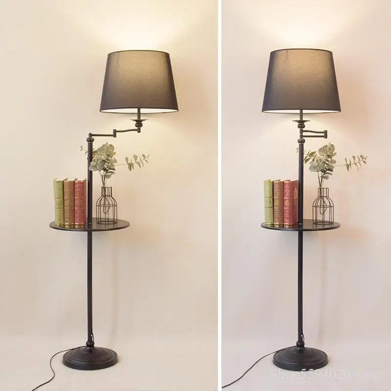 Axyaa Wooden Vertical Floor Lamp for Home Living Room Study Bedroom