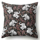 Axyaa Elephant Pattern Polyester Cushion Cover 45x45cm Home Decor Square Pillowcase