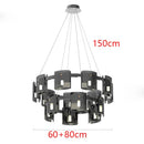 Axyaa Modern LED Pendant Light Chandeliers for Living Room Indoor Lighting