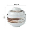 Axyaa Ceramic Soup & Dessert Bowl with Lid - Creative Pattern, Thick & Durable