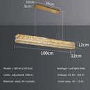 Axyaa Crystal LED Pendant Lights Steel Lustre Modern Dining Room Hanging Fixture