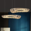 Axyaa Nordic Crystal LED Chandelier for Elegant Living Room & Restaurant Lighting