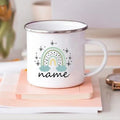 Axyaa Rainbow Enamel Mug for Kids - Personalized Drinkware Gift