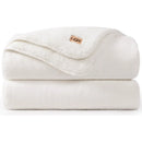 Axyaa Whitecap Plush Throw Blanket - Lightweight & Cozy Fleece for Couch or Bed