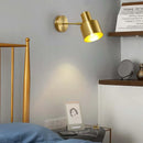 Axyaa Nordic Mirror Brass Wall Lamp LED Lighting for Bedside, Bathroom, Cloakroom