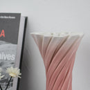 Axyaa Geometric Gradient Ceramic Vase for Home Decor