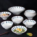 Axyaa Japanese Melamine Noodle Bowl - Large Soup & Ramen Bowl for Home Kitchen